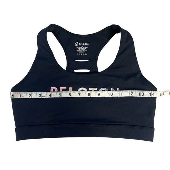 Peloton Advance Black Racerback Sports Bra Women’s Size Medium - Picture 5 of 6